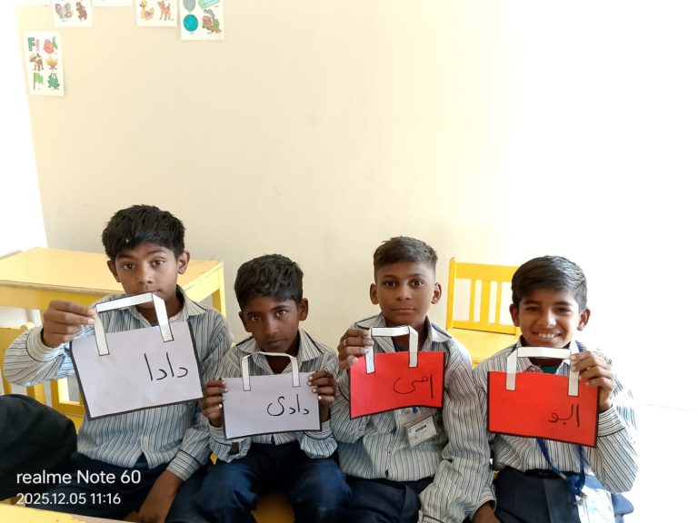 ریمیڈیل کلاس میں آج بچوں نے رشتہ داروں کے نام سیکھے۔
بچوں نے نہایت دلچسپی کے سات…